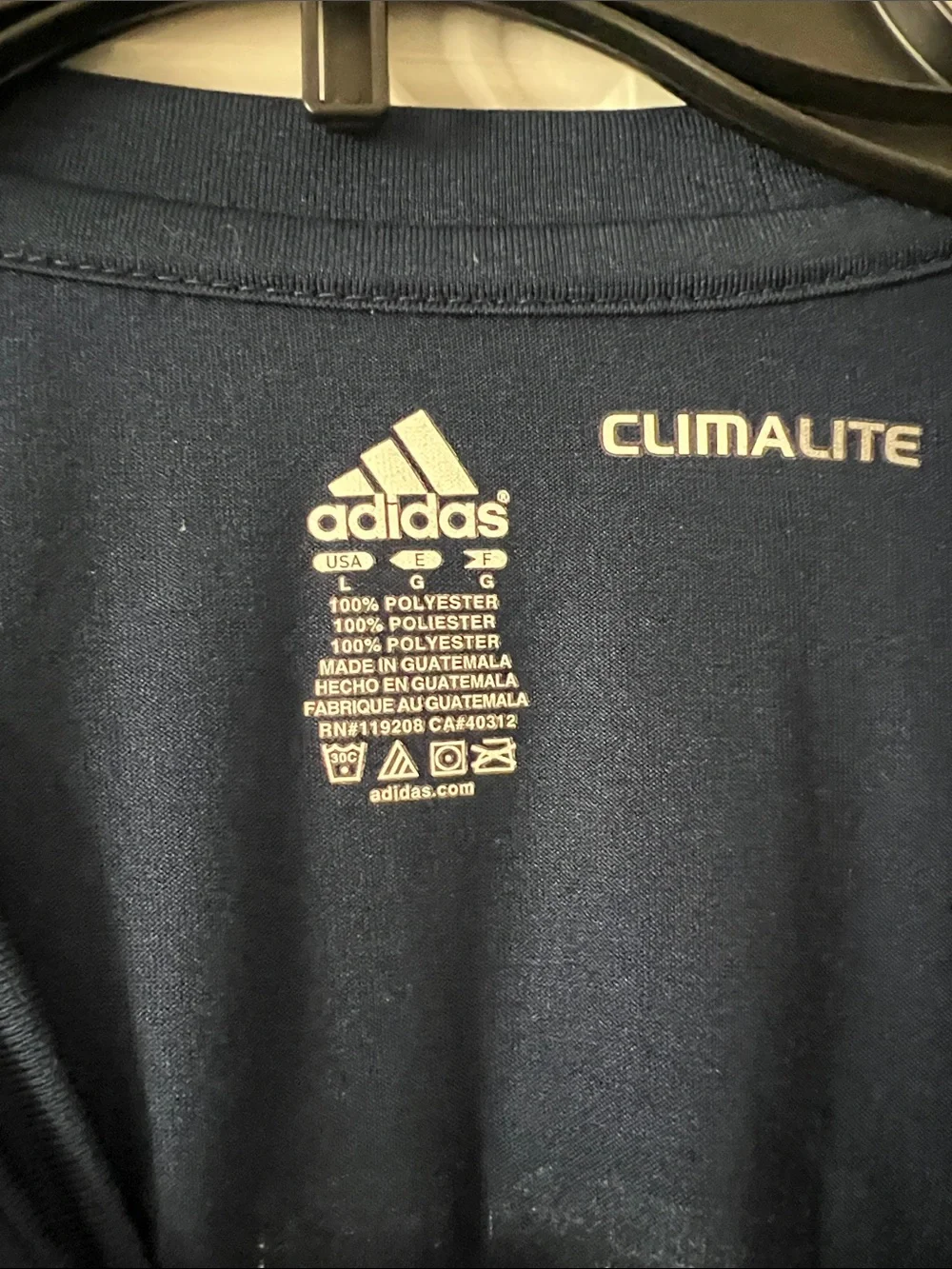 adidas Michigan Navy Long-Sleeve Tee